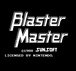 Blaster Master (Europe) Title Screen